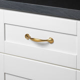 GlideRite 5-Pack 3 in. Center Gold Arch Cabinet Pulls - Brass Gold