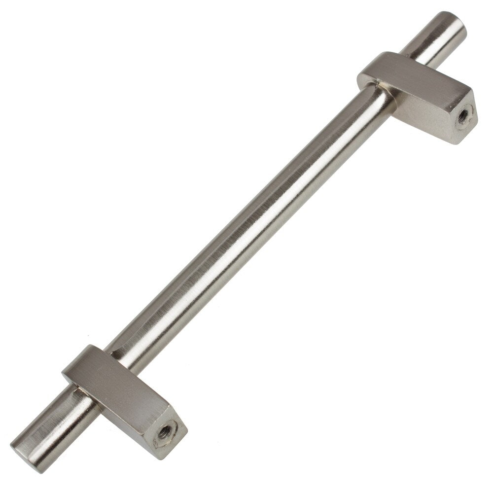 GlideRite 5-Pack 4-1/4 in. Center Satin Nickel European Solid Cabinet Bar Pulls - Satin Nickel