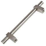 GlideRite 5-Pack 4-1/4 in. Center Satin Nickel European Solid Cabinet Bar Pulls - Satin Nickel
