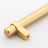 GlideRite 5-Pack 5 in Center Satin Gold Euro Solid Cabinet T-Bar Pulls - Satin Gold