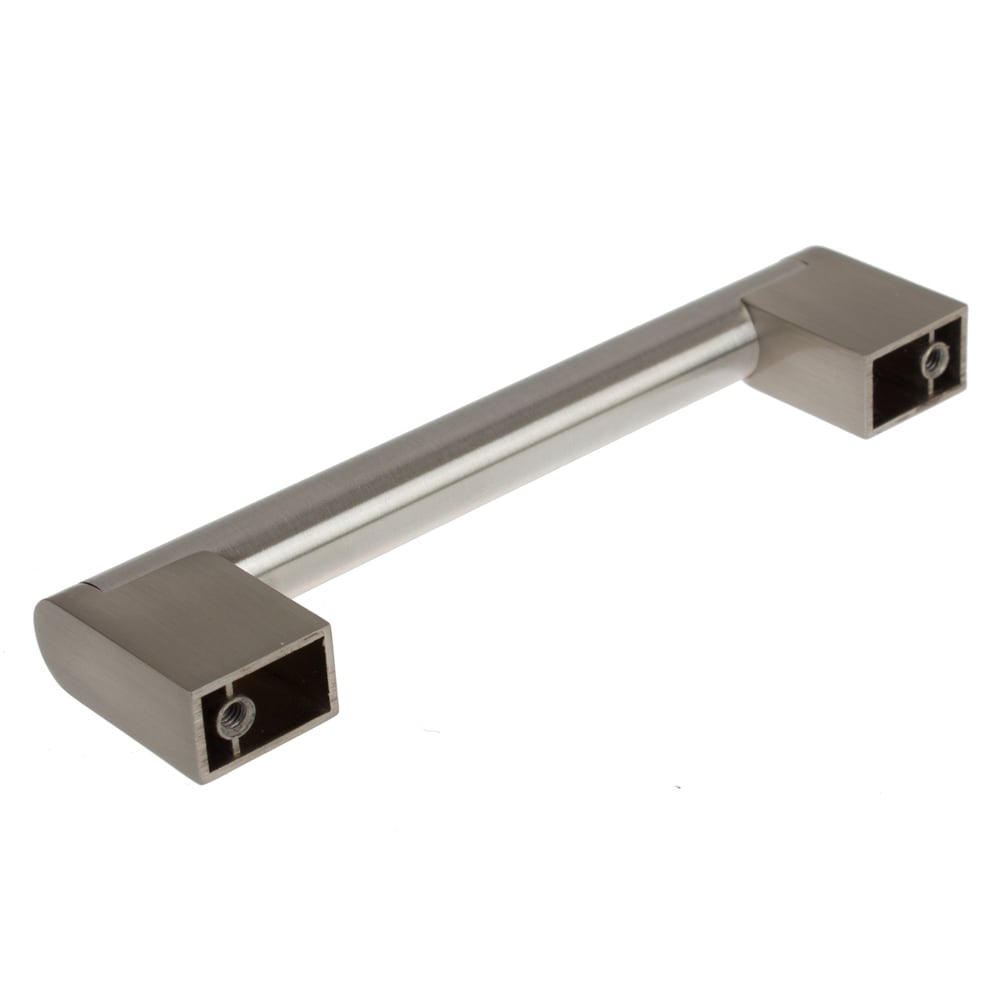GlideRite 5-Pack 5 in. CC Stainless Steel Cross Bar Cabinet Pulls - Satin Nickel