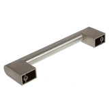 GlideRite 5-Pack 5 in. CC Stainless Steel Cross Bar Cabinet Pulls - Satin Nickel