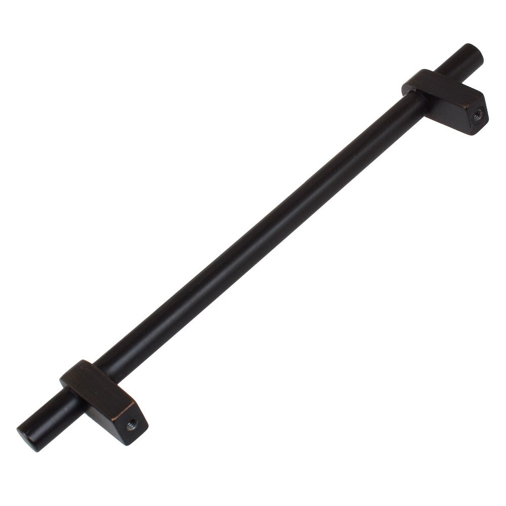 GlideRite 5-Pack 6-1/4 in. Center Oil Rubbed Bronze European Solid Cabinet Bar Pulls - Oil Rubbed Bronze
