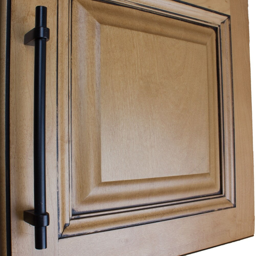 GlideRite 5-Pack 6-1/4 in. Center Oil Rubbed Bronze European Solid Cabinet Bar Pulls - Oil Rubbed Bronze