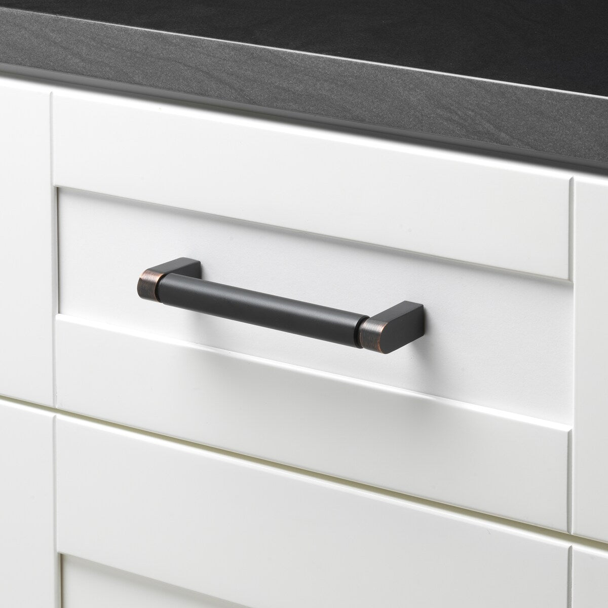 GlideRite 6-5/16 in. 160mm Center to Center Solid Smooth Cabinet Bar Pull - 4787-160
