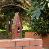 Glitzhome 13"H Retro Wooden Distressed Garden Birdhouse - 4.5"L x 4.25"W x 13.25"H