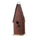 Glitzhome 13"H Retro Wooden Distressed Garden Birdhouse - 4.5"L x 4.25"W x 13.25"H