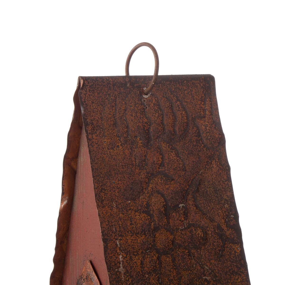 Glitzhome 13"H Retro Wooden Distressed Garden Birdhouse - 4.5"L x 4.25"W x 13.25"H
