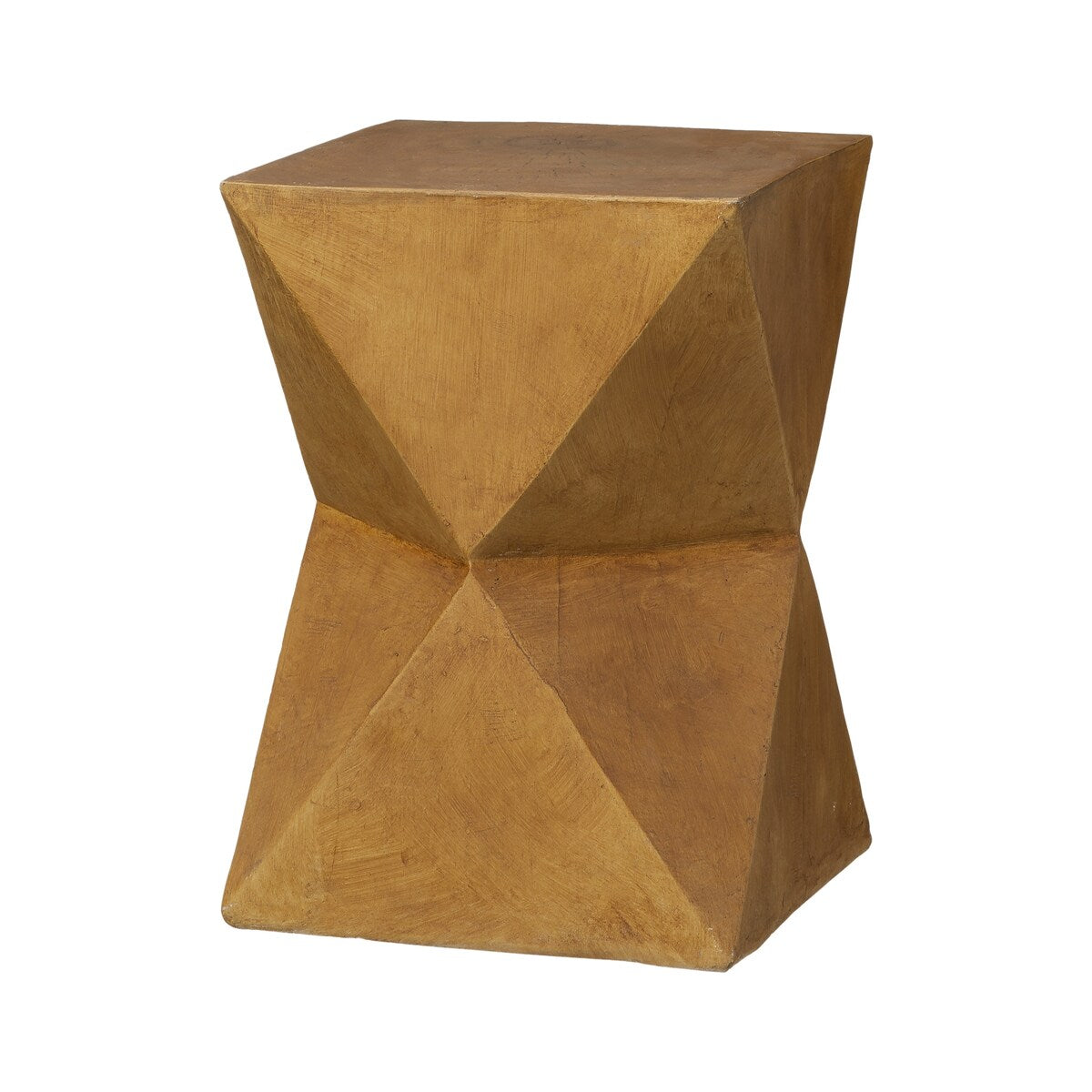 Glitzhome 18"H Multi-functional MGO Faux Wood Garden Stool Plant Stand Accent Table