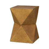 Glitzhome 18"H Multi-functional MGO Faux Wood Garden Stool Plant Stand Accent Table