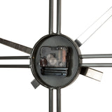 Glitzhome 31.50"D Oversized Farmhouse Wooden/Metal Wall Clock