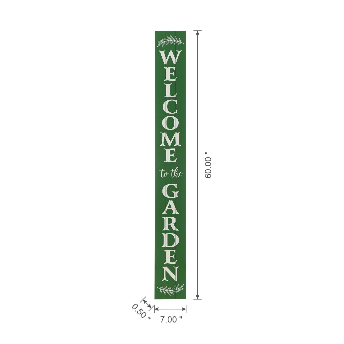 Glitzhome 36"H Oversized Colorful Wooden Slats Porch Spring Rules Sign Wall Decor