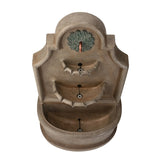37"H Oversized Antique European Style 3-Tier LED Polyresin Outdoor Fountain