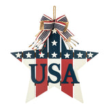 Glitzhome 60"H Wooden Patriotic America Porch Sign