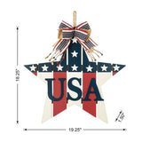Glitzhome 60"H Wooden Patriotic America Porch Sign
