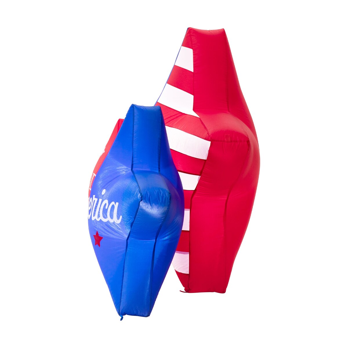 Glitzhome 6ft Lighted Patriotic Stars Inflatable Garden Decor