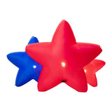 Glitzhome 6ft Lighted Patriotic Stars Inflatable Garden Decor
