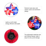 Glitzhome 6ft Lighted Patriotic Stars Inflatable Garden Decor
