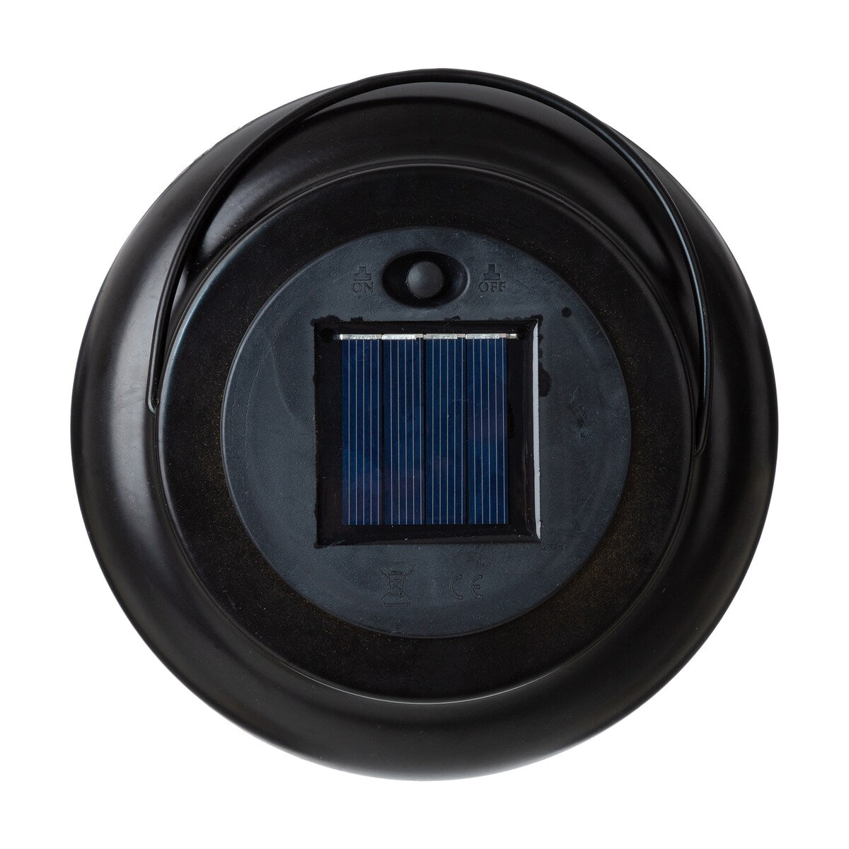 Glitzhome 8.75"H Metal Cutout Solar Powered Outdoor Hanging Lantern
