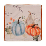 Glitzhome Faux Burlap Pumpkin Pillow Cover- 20 x 20 in