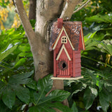Glitzhome Hanging Distressed Solid Wood Birdhouse