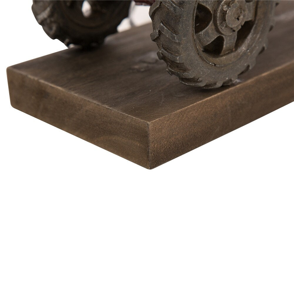 Glitzhome Polyresin Farmhouse Truck or Rooster Table Lamp