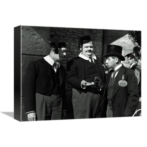 Global Gallery, Hollywood Photo Archive 'Laurel & Hardy - A Regular Scout 1926' Stretched Canvas Artwork