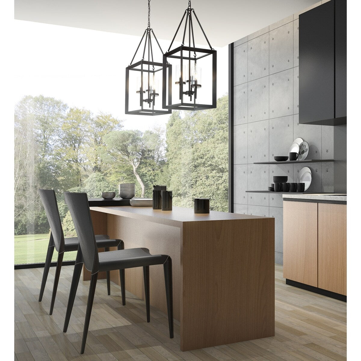 Gloria 12" 3-light Metal/Glass LED Pendant, Oil Rubbed Bronze by JONATHAN Y