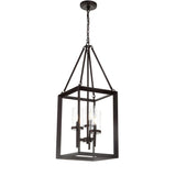 Gloria 12" 3-light Metal/Glass LED Pendant, Oil Rubbed Bronze by JONATHAN Y