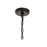 Gloria 12" 3-light Metal/Glass LED Pendant, Oil Rubbed Bronze by JONATHAN Y