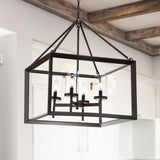 Gloria 12" 3-light Metal/Glass LED Pendant, Oil Rubbed Bronze by JONATHAN Y