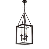 Gloria 12" 3-light Metal/Glass LED Pendant, Oil Rubbed Bronze by JONATHAN Y