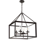Gloria 12" 3-light Metal/Glass LED Pendant, Oil Rubbed Bronze by JONATHAN Y