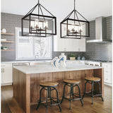 Gloria 12" 3-light Metal/Glass LED Pendant, Oil Rubbed Bronze by JONATHAN Y