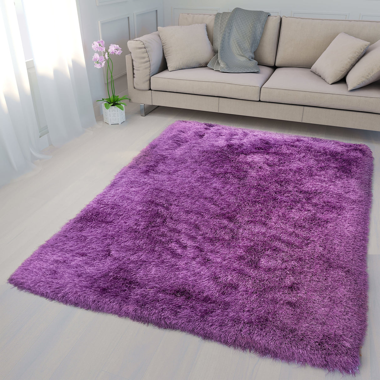 Glorious Collection 2.5 inch Pile Large Soft Shaggy Shag Area Rug