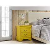 Louis Phillipe 2-drawer Wooden Nightstand