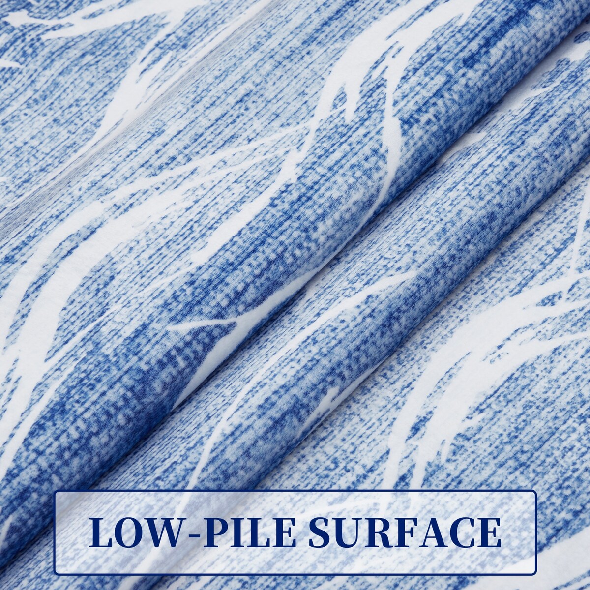 Garvee Throw Area Rug Non Slip Low Pile Rug Non-Shedding Ocean Wave Pattern Carpet for Living Room Bedroom Kitchen Home Decor