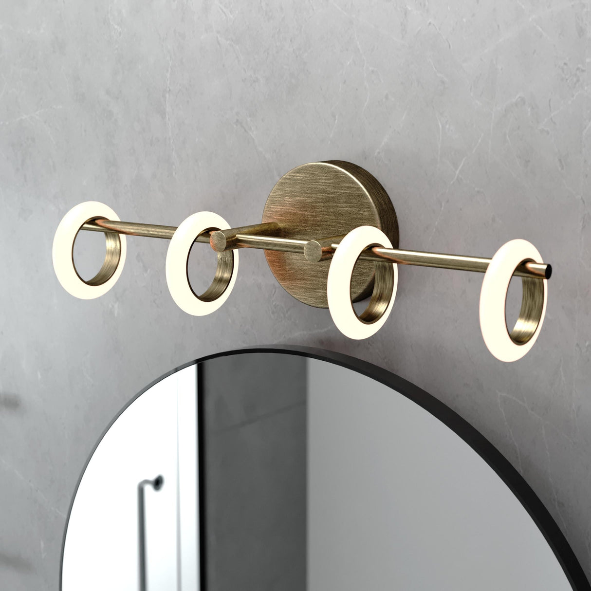 OROMA HOME Loop 4-Light Integrated-LED Bathroom Vanity Light - N/A