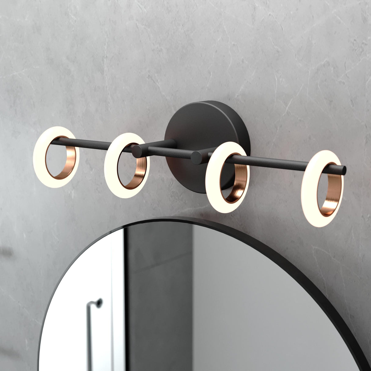 OROMA HOME Loop 4-Light Integrated-LED Bathroom Vanity Light - N/A