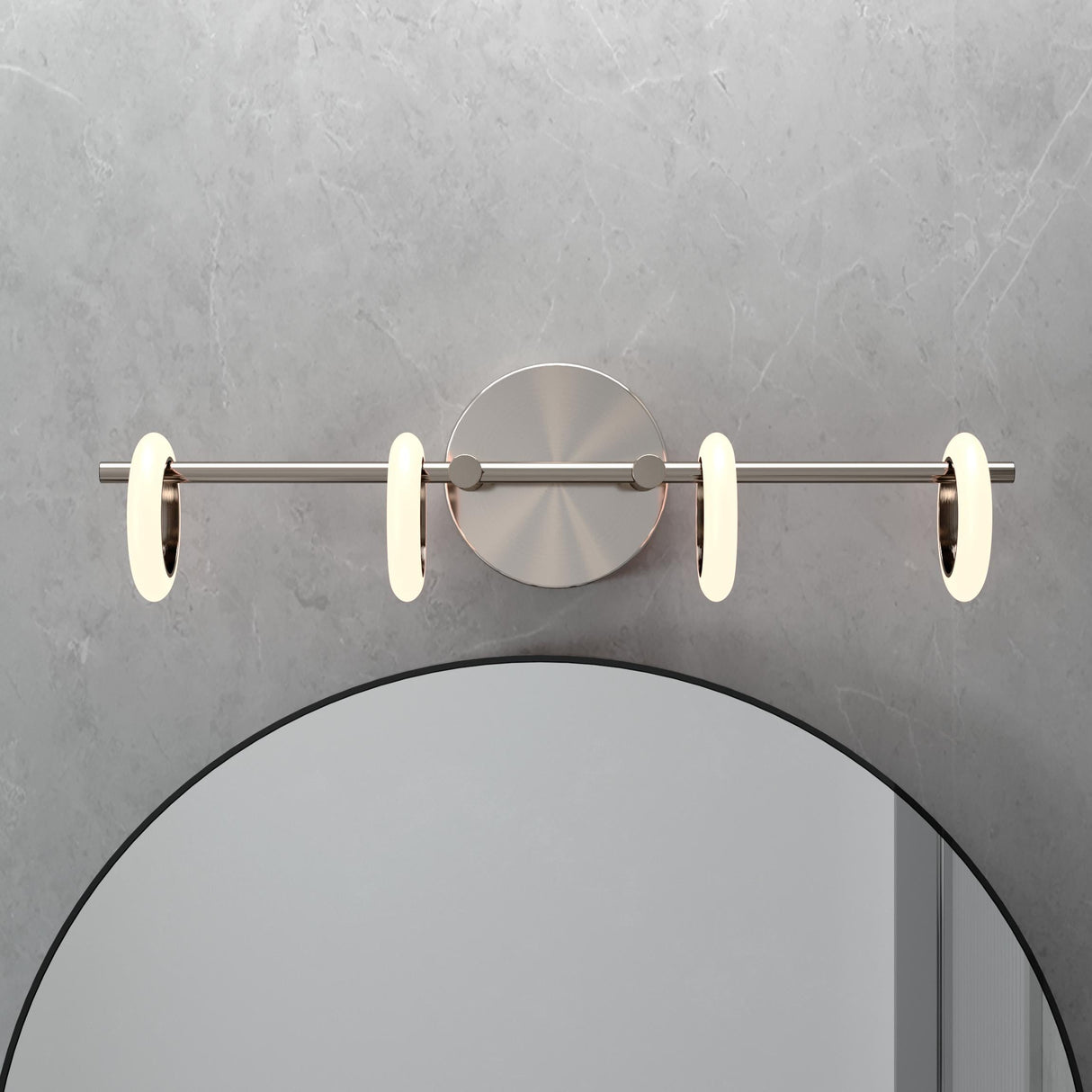 OROMA HOME Loop 4-Light Integrated-LED Bathroom Vanity Light - N/A