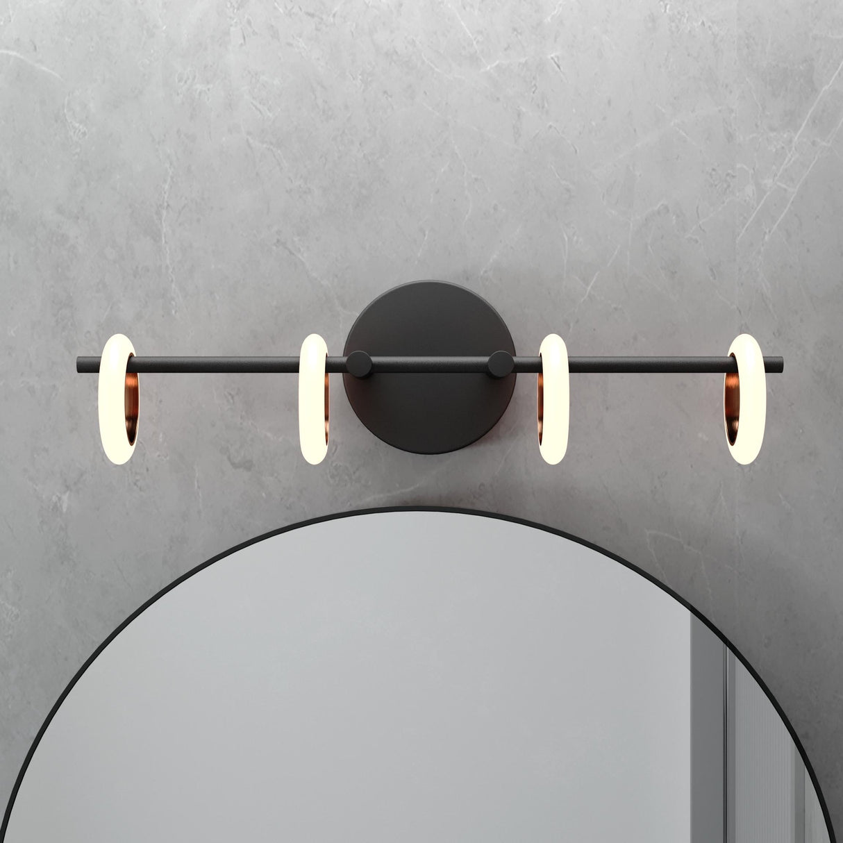 OROMA HOME Loop 4-Light Integrated-LED Bathroom Vanity Light - N/A