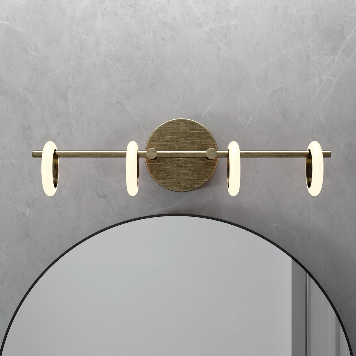 OROMA HOME Loop 4-Light Integrated-LED Bathroom Vanity Light - N/A