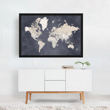 Glyn detailed world map Maps Atlas World Map Art Print/Poster