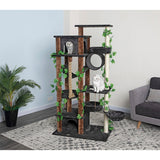 Go Pet Club 70" Forest Cat Tree House Furniture with Leave