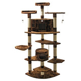 Go Pet Club Brown 80-inch Tall Cat Tree Furniture