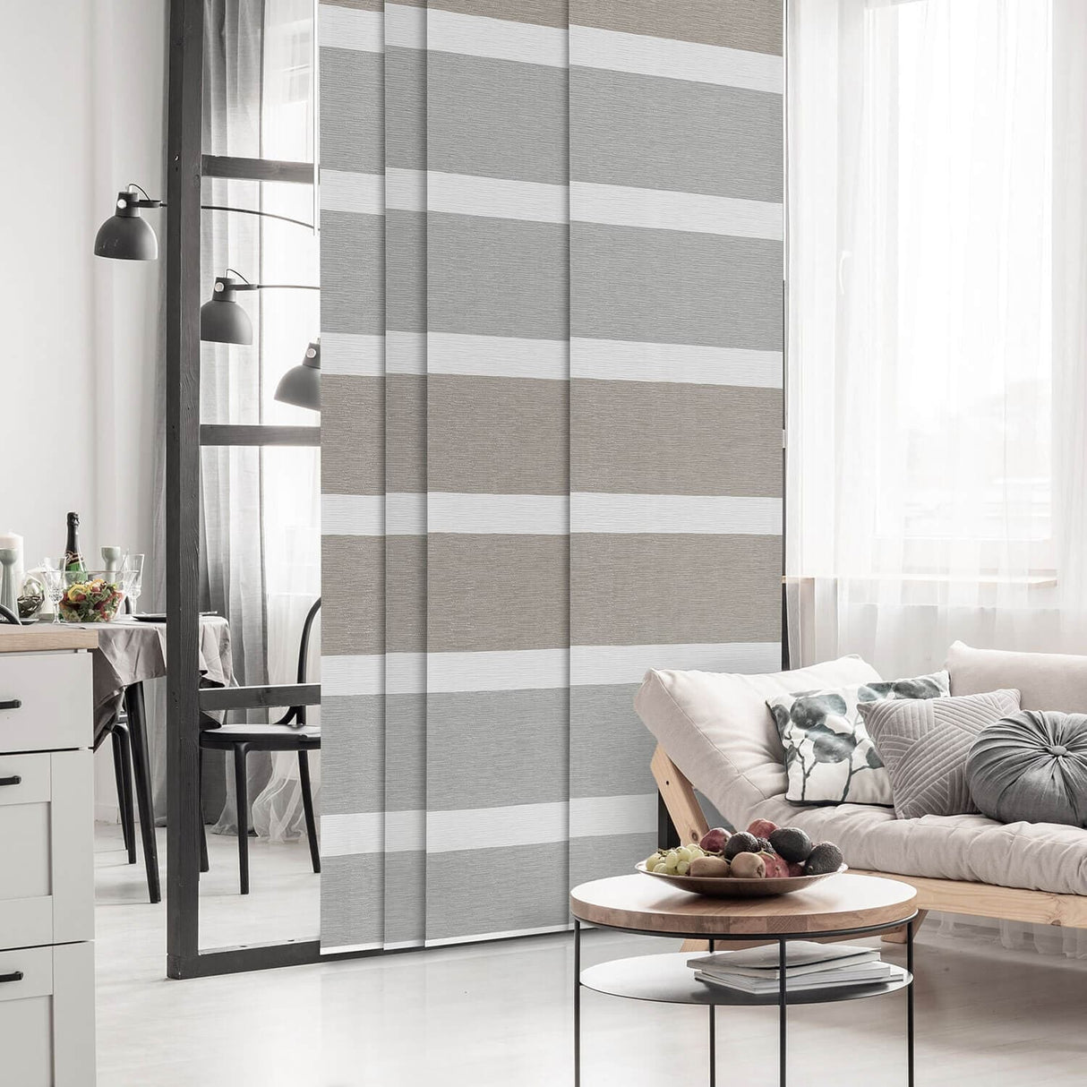GoDear Design Adjustable Sliding Panel Track Blinds, Vertical Blinds, Classic, 45.8"- 86" W x 96" L