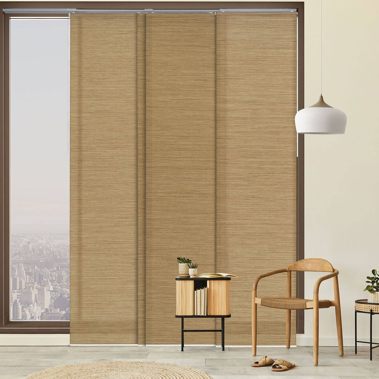GoDear Design Adjustable Sliding Panel Track Blinds, Vertical Blinds, Classic, 45.8"- 86" W x 96" L