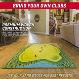 GoSports Chip N’ Stick Golf Game | Includes 1 Chip N’ Stick Game Mat, 16 Grip Golf Balls, and Chipping Mat