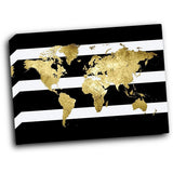 Gold All Over 20x16 Gallery Wrapped Stretched Canvas