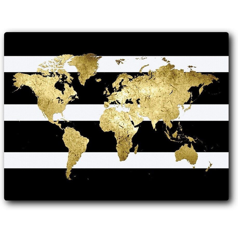 Gold All Over 20x16 Gallery Wrapped Stretched Canvas